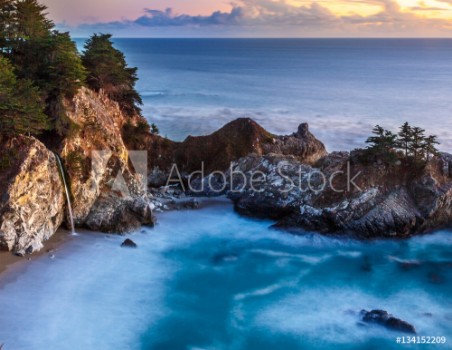 Picture of McWay Falls California Coast Blue Water